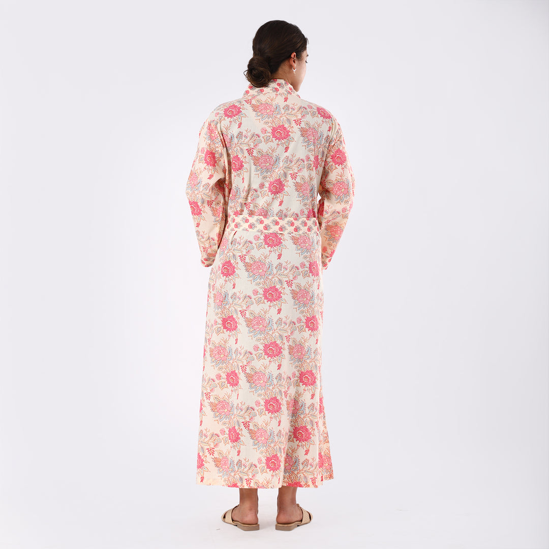 Creamy Corn Floral Kimono Product Image 2