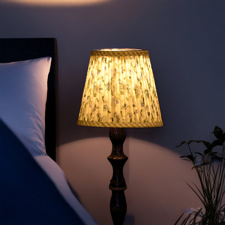 Powder Blue Pleated Lamp Shade Product Image 4