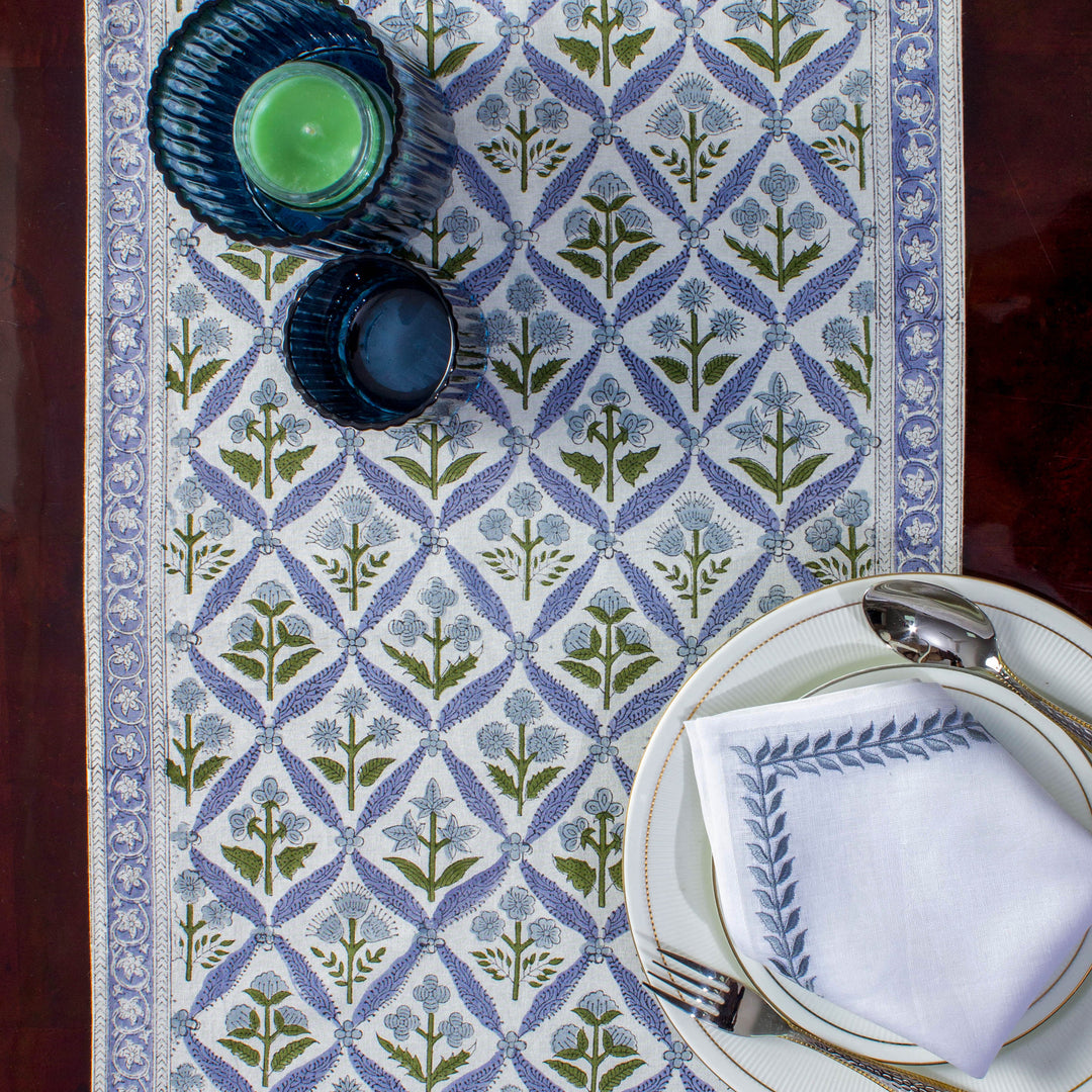 Light Steel Blue Table Runner