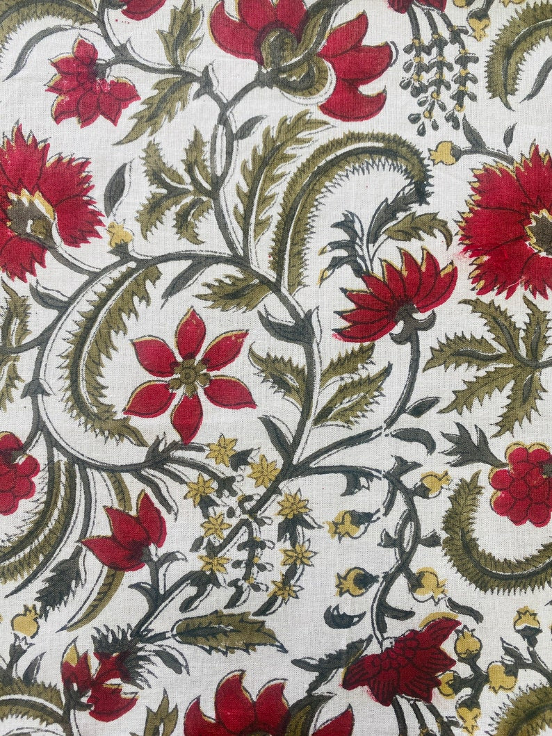 Prune Red, Army Green Scallop Embroidery Napkins