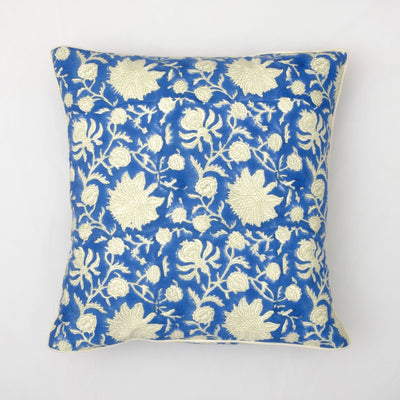 The Fabricrush  Pillowcases & Shams Topaz Blue Pillow Cushion Cover