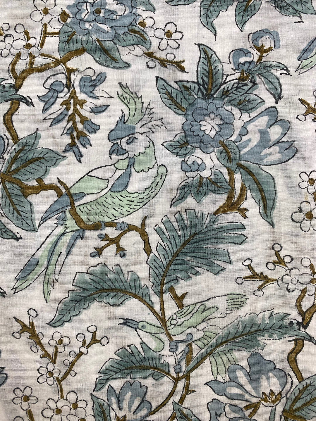 Hand-Block Printed Russian Green Napkins Product Image 3