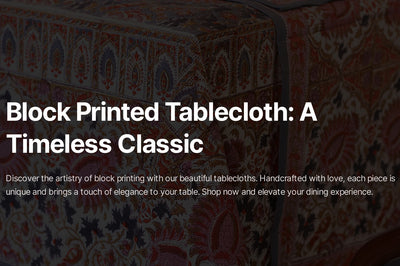 Block Printed Tablecloth