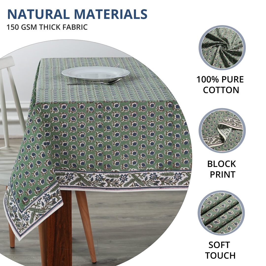 Basil Green Tablecloth Product Image 5