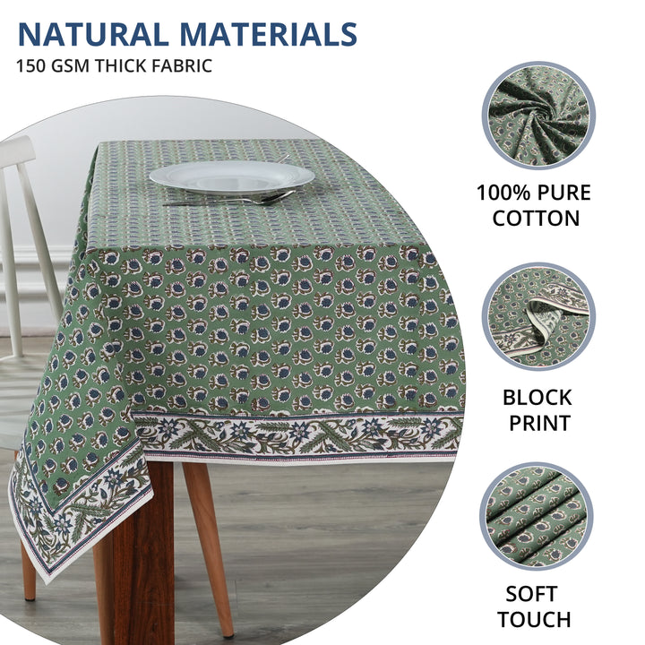 Basil Green Tablecloth Product Image 5