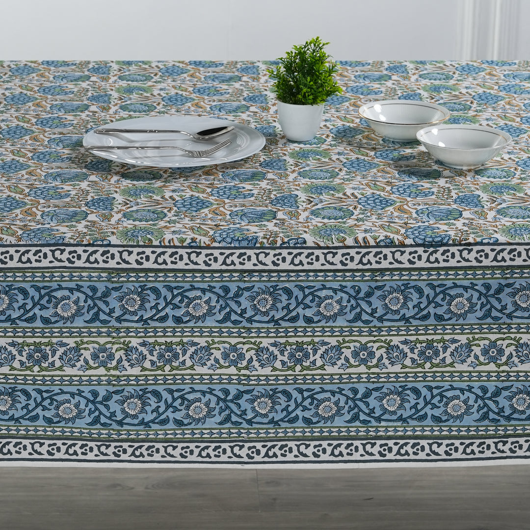 Asparagus Green Open Base Tablecloth Product Image 2