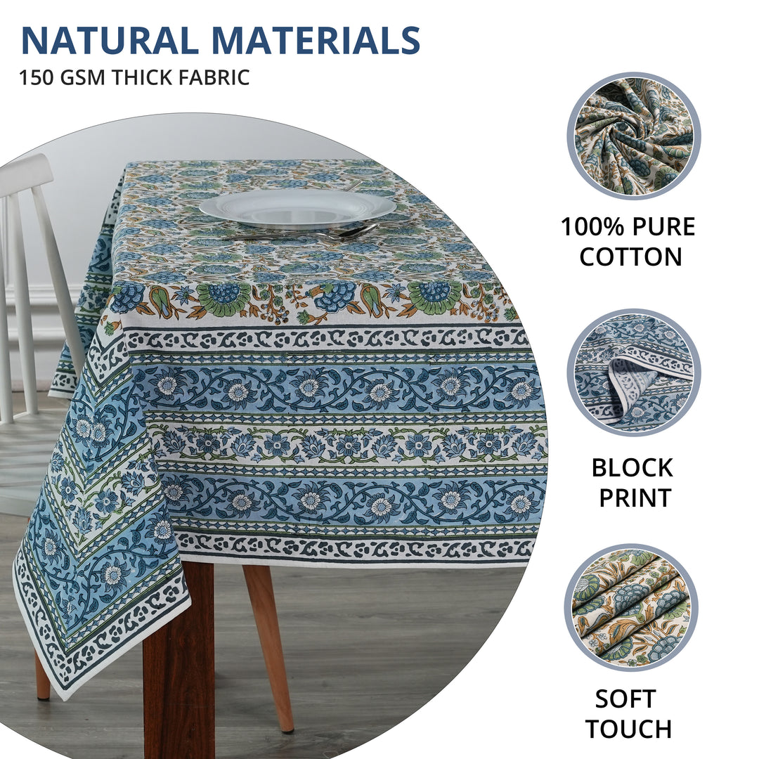 Asparagus Green Open Base Tablecloth Product Image 5