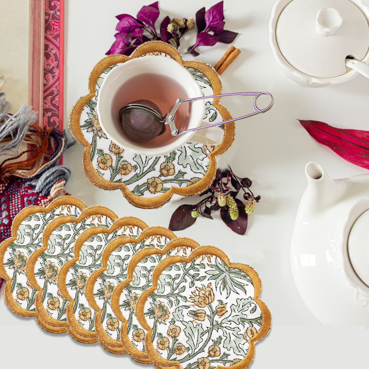Goldenrod Yellow Coasters