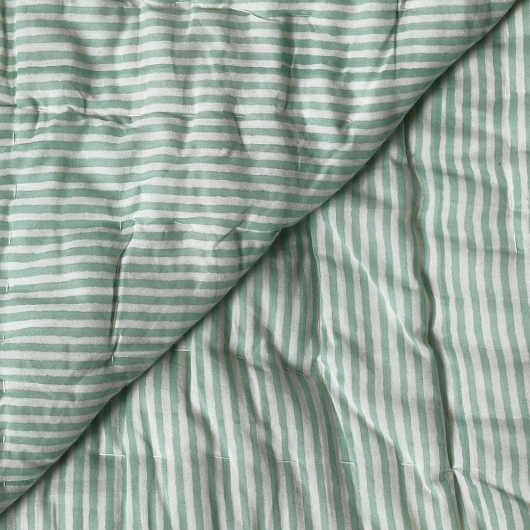 Aquamarine Blue Cotton Quilt