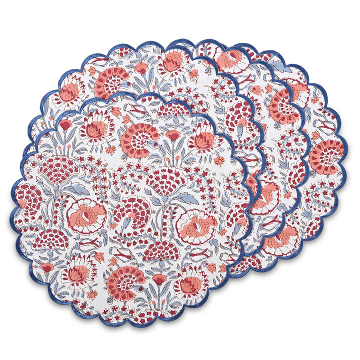 Pigeon Blue, Flamingo Pink Placemats