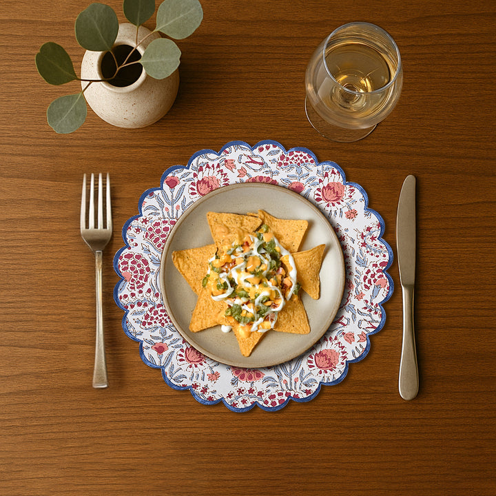 Pigeon Blue, Flamingo Pink Placemats