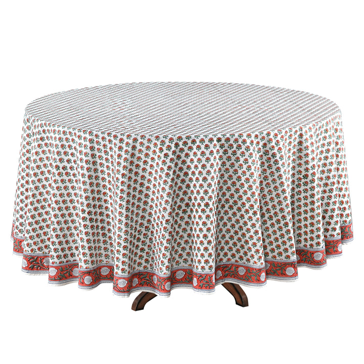 Mecca Orange Round Tablecloth