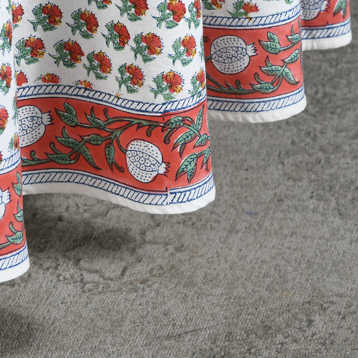Mecca Orange Round Tablecloth