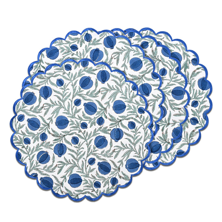 Queen Blue, Celadon Green Placemat