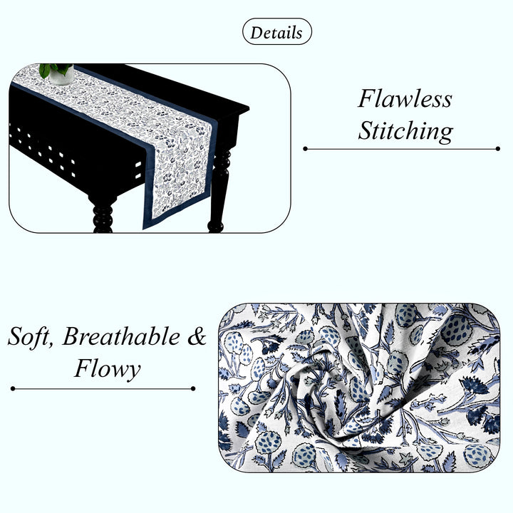 Denim & Baby Blue Table Runner