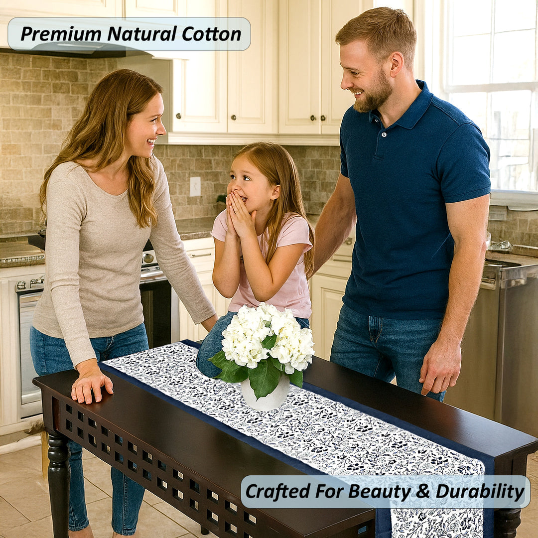 Denim & Baby Blue Table Runner