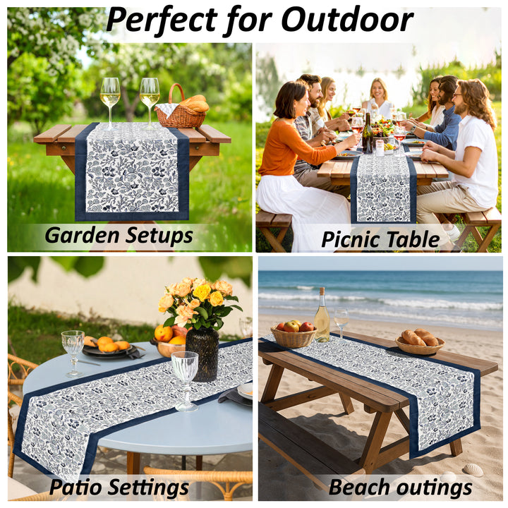 Denim & Baby Blue Table Runner