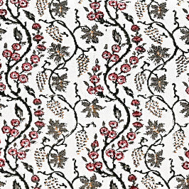 Coral Pink & Hunter Green Table Runner
