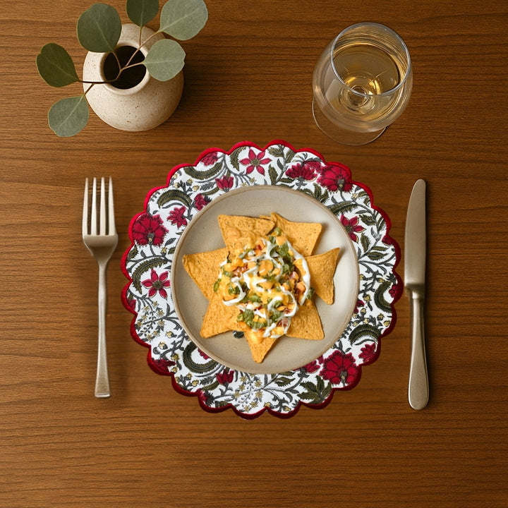 Prune Red, Army Green Placemat
