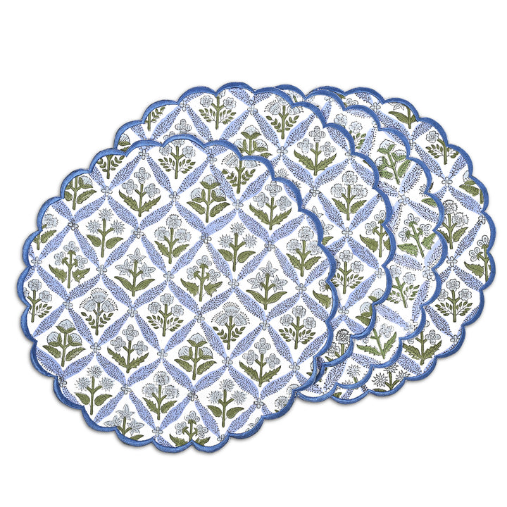 Light Steel Blue Round Placemat