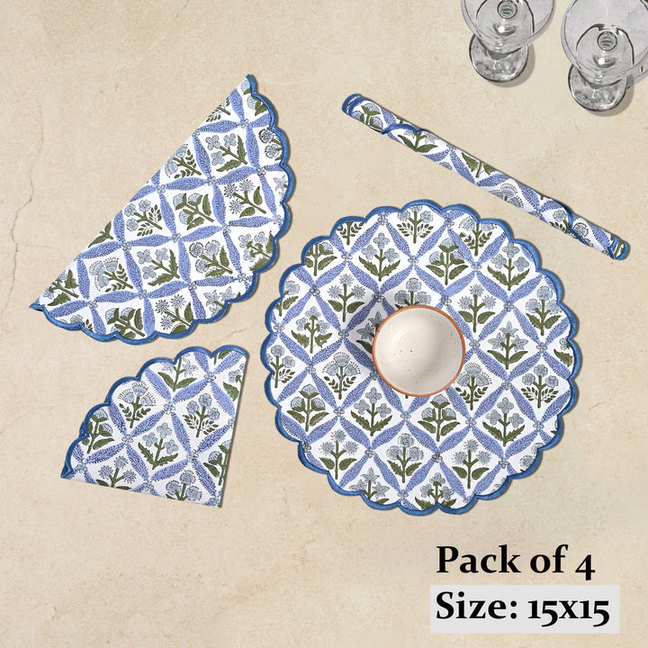 Light Steel Blue Round Placemat