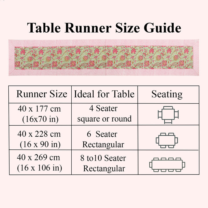 Pistachio Green Table Runner