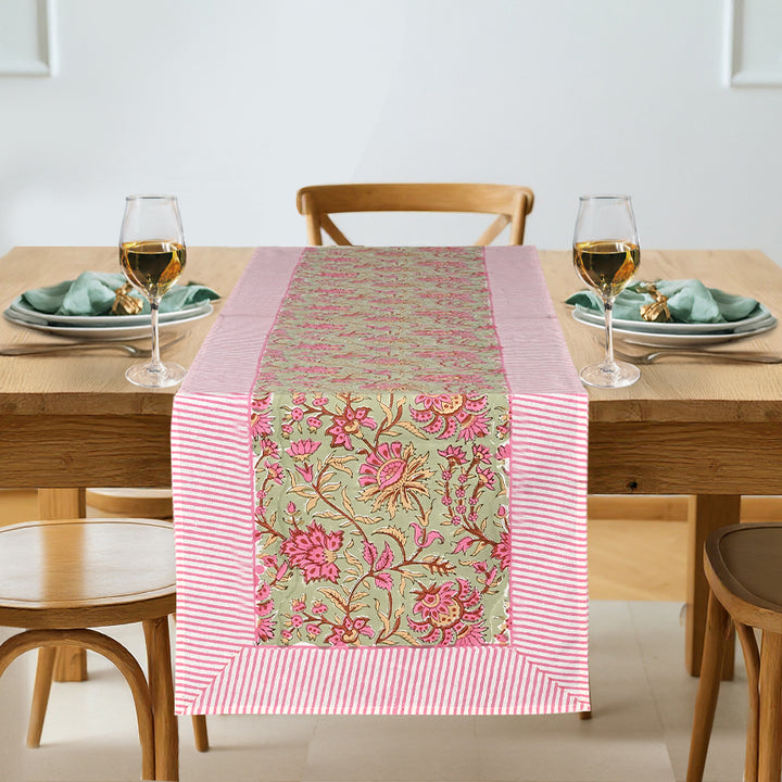Pistachio Green Table Runner