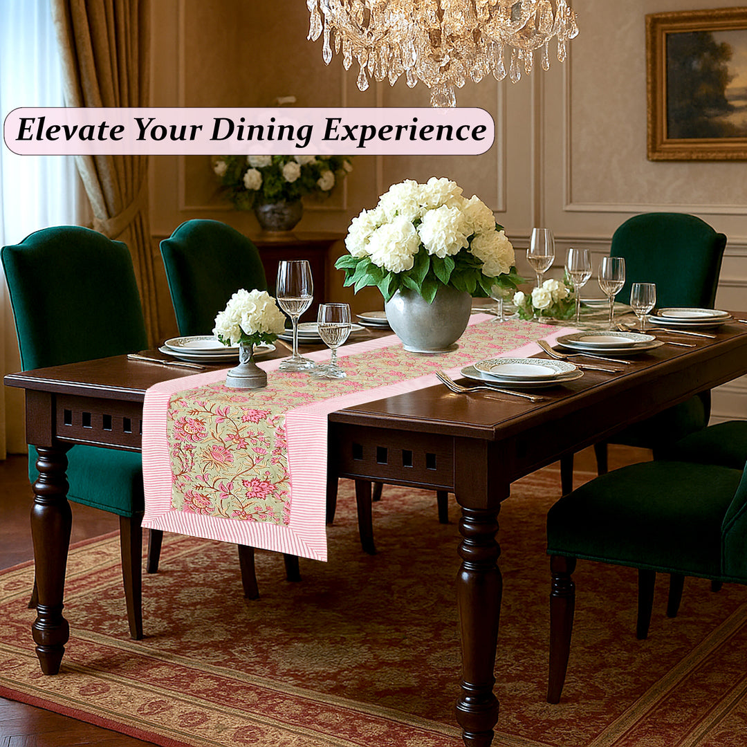 Pistachio Green Table Runner