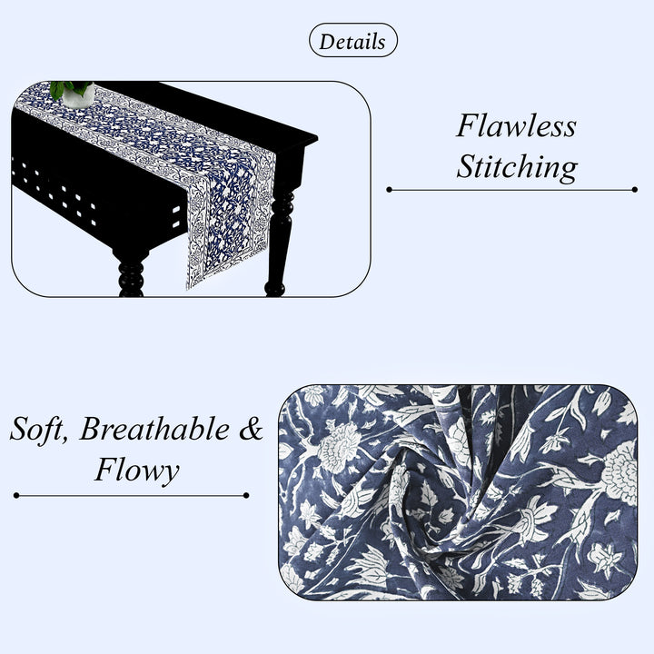 Prussian Blue Table Runner