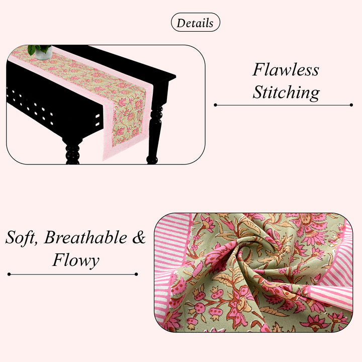 Pistachio Green Table Runner