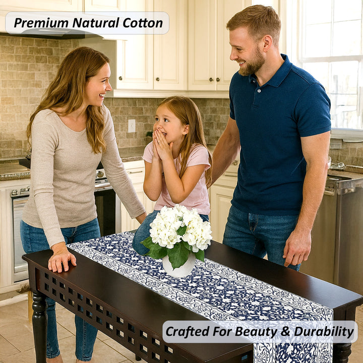 Prussian Blue Table Runner