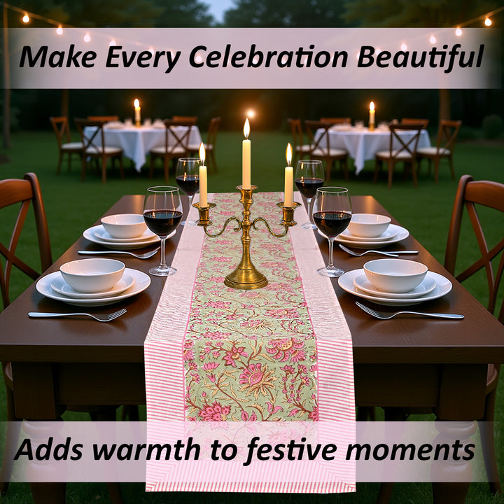 Pistachio Green Table Runner