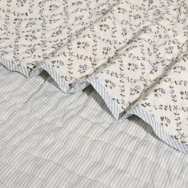 Powder Blue Cotton Quilt