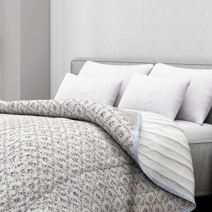 Powder Blue Cotton Quilt