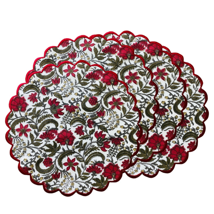 Prune Red, Army Green Placemat