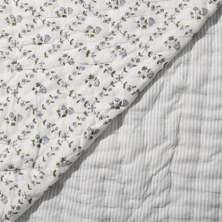 Powder Blue Cotton Quilt