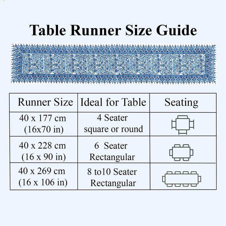Dark Royal Blue Table Runner