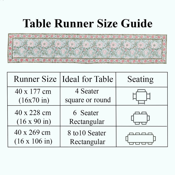 Ice Blue Table Runners