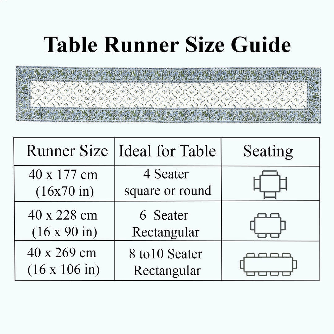 Powder Blue Table Runner