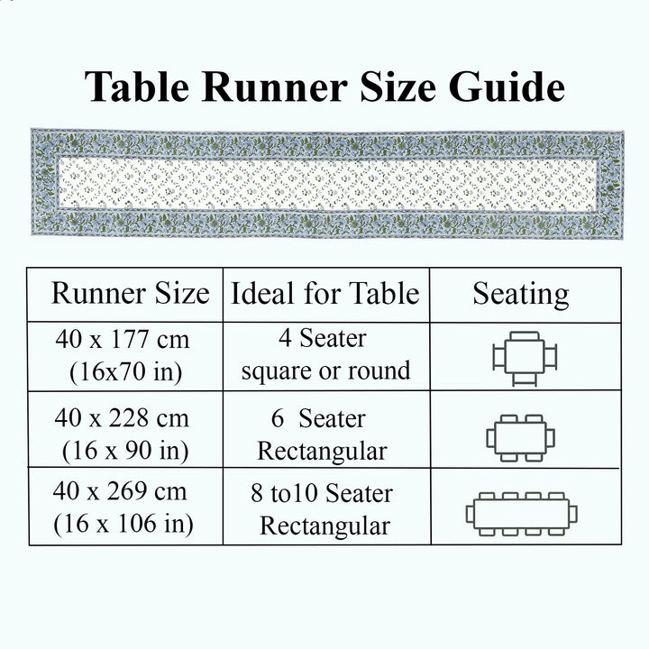 Powder Blue Table Runner