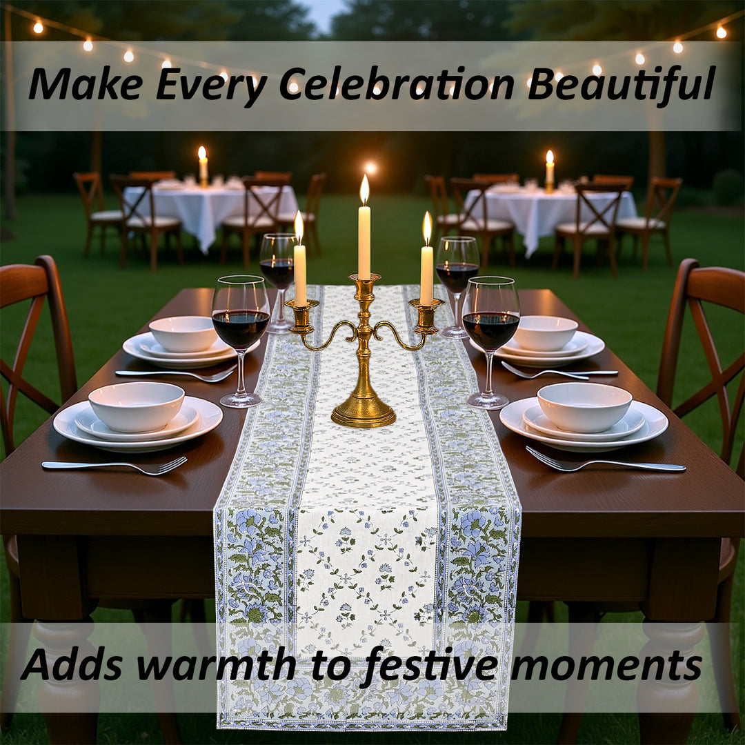 Powder Blue Table Runner