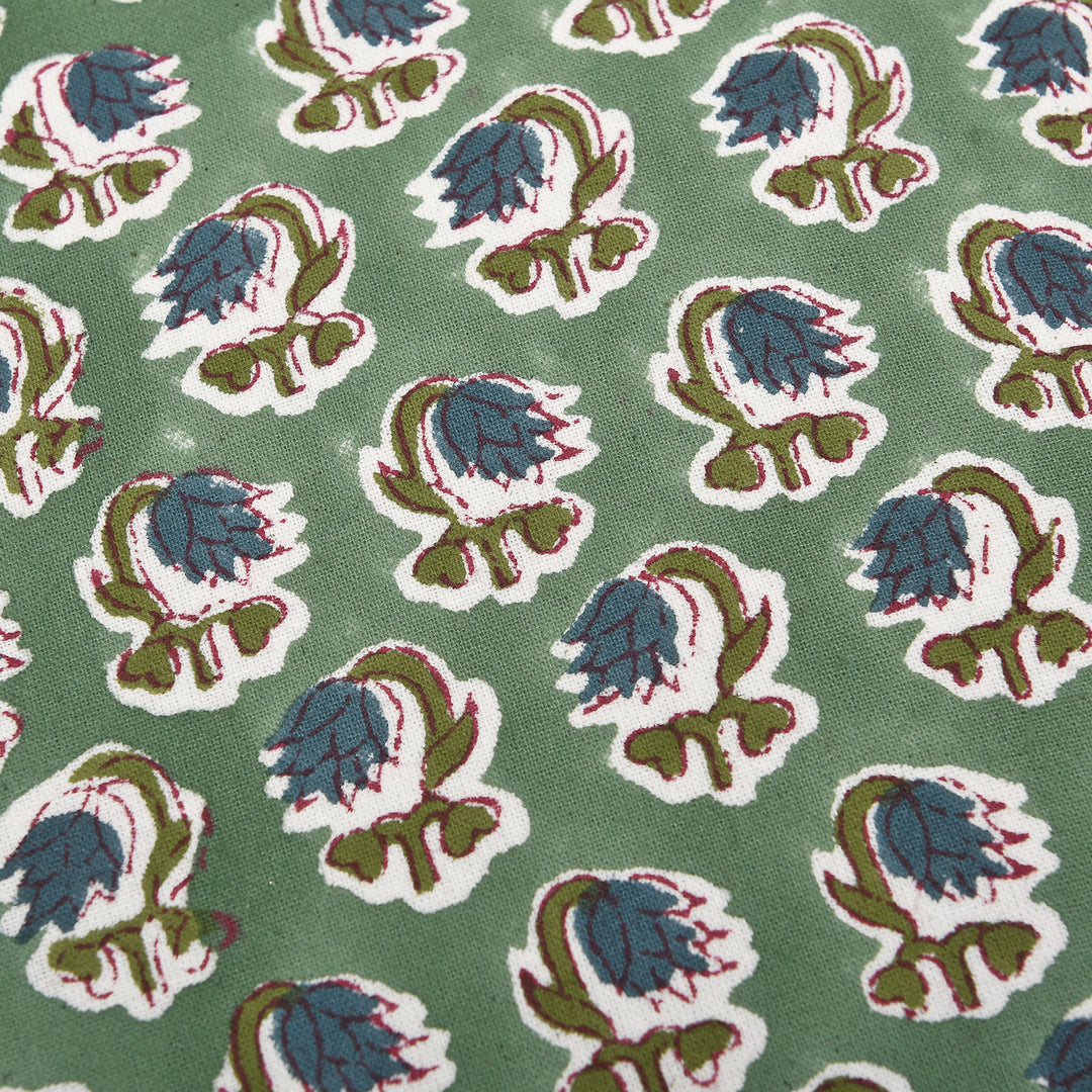Basil Green Ruffle Throw Pillow Cover