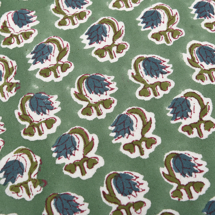 Basil Green Ruffle Throw Pillow Cover
