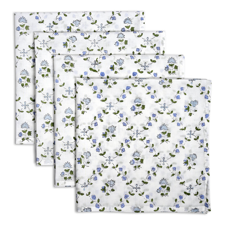 Powder Blue Printed Napkins