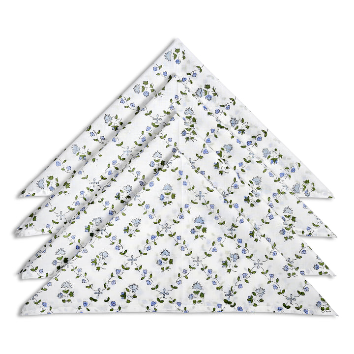 Powder Blue Printed Napkins