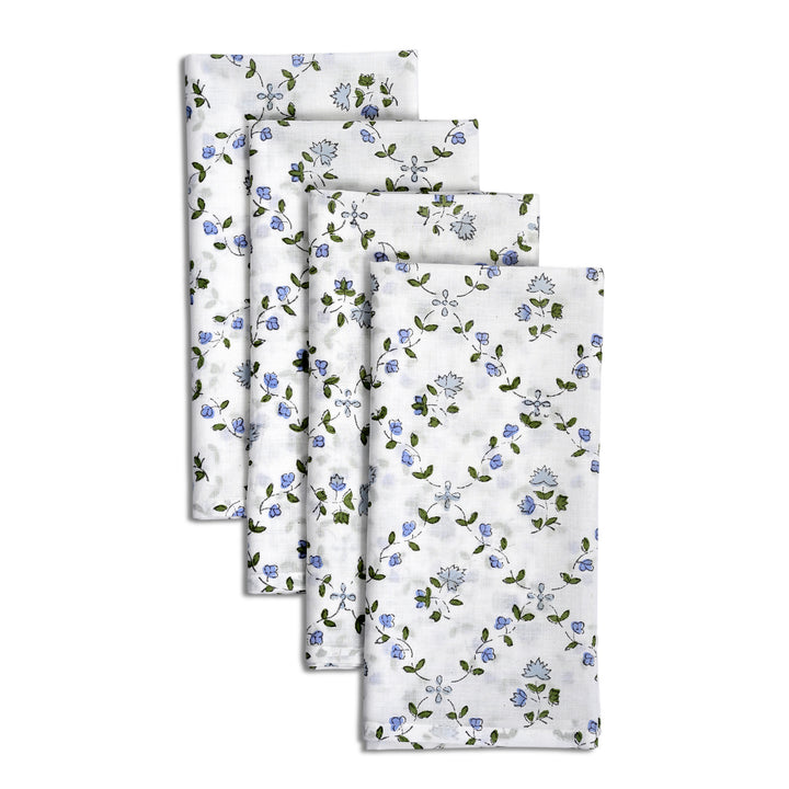 Powder Blue Printed Napkins