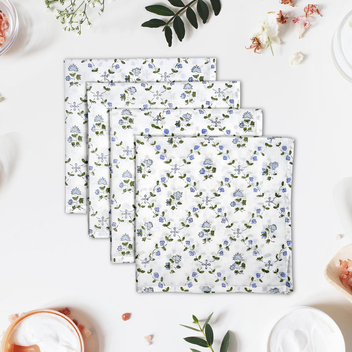 Powder Blue Printed Napkins