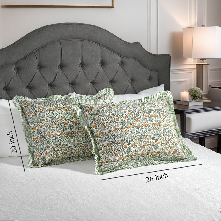 Goldenrod Yellow Ruffle 20x26 Inches Sham Pillow Cover Product Image 3