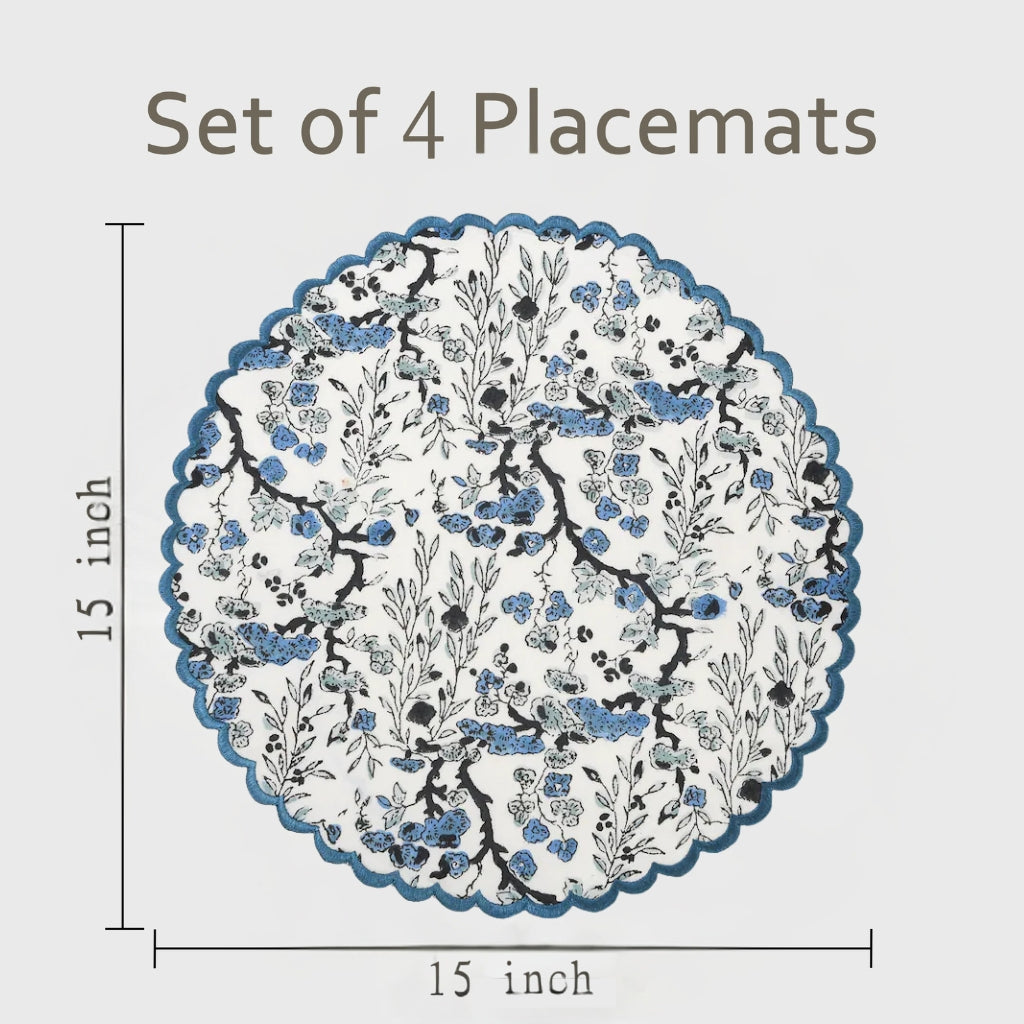 Spruce, Carolina and Powder Blue Placemat