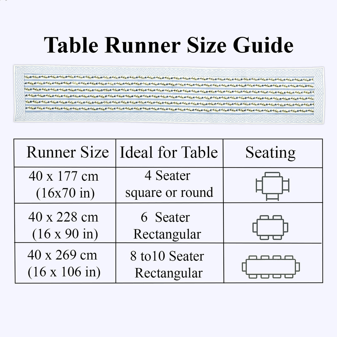 Dolphin Blue Table Runner